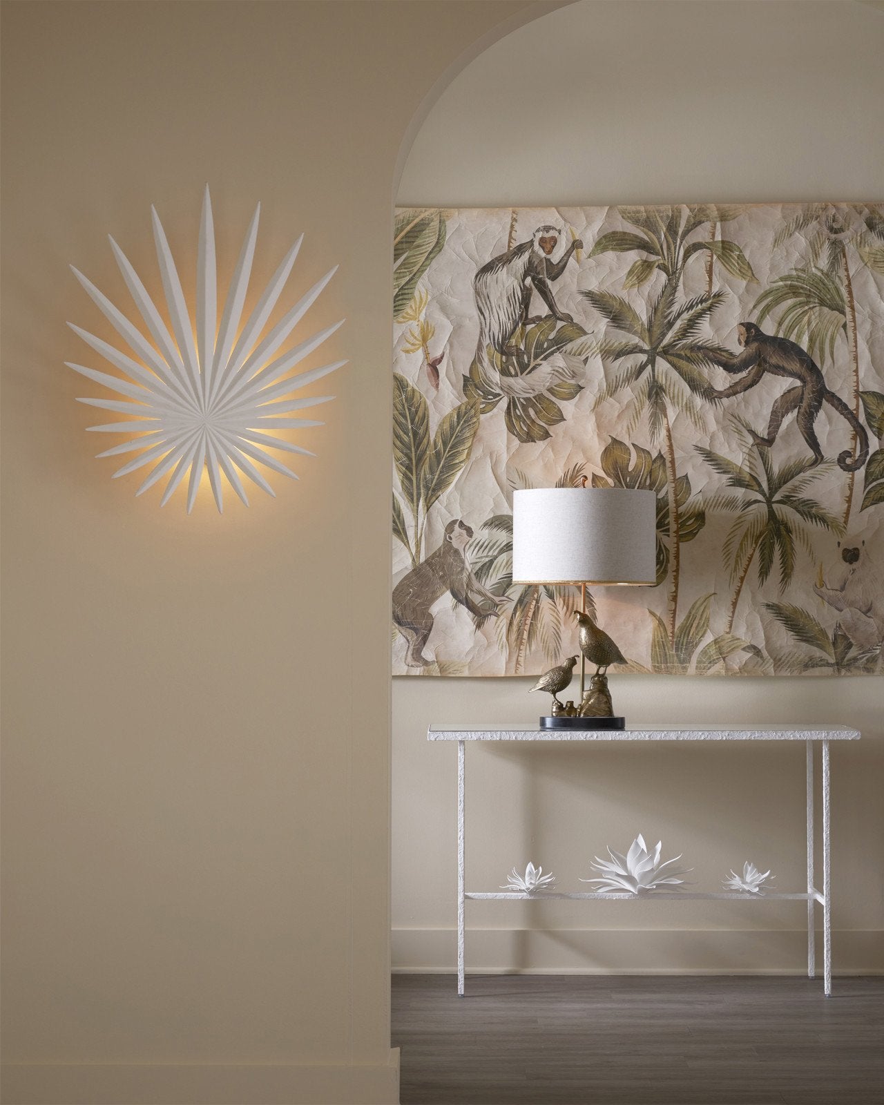 Bismarkia White Wall Sconce